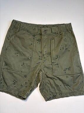 Palace Belter Shorts Olive Grid DPM Size S Missing Belt Strap